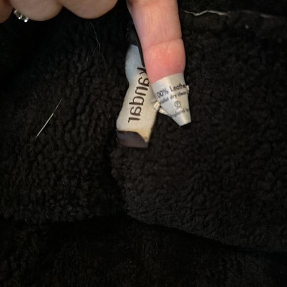 Eskandar Black Sleeveless Suede Leather shearling Vest Sz1 Large - Picture 7 of 8